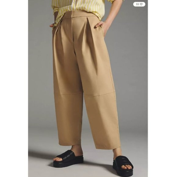 Anthropologie • Tan Cropped Pants - Picture 2 of 7